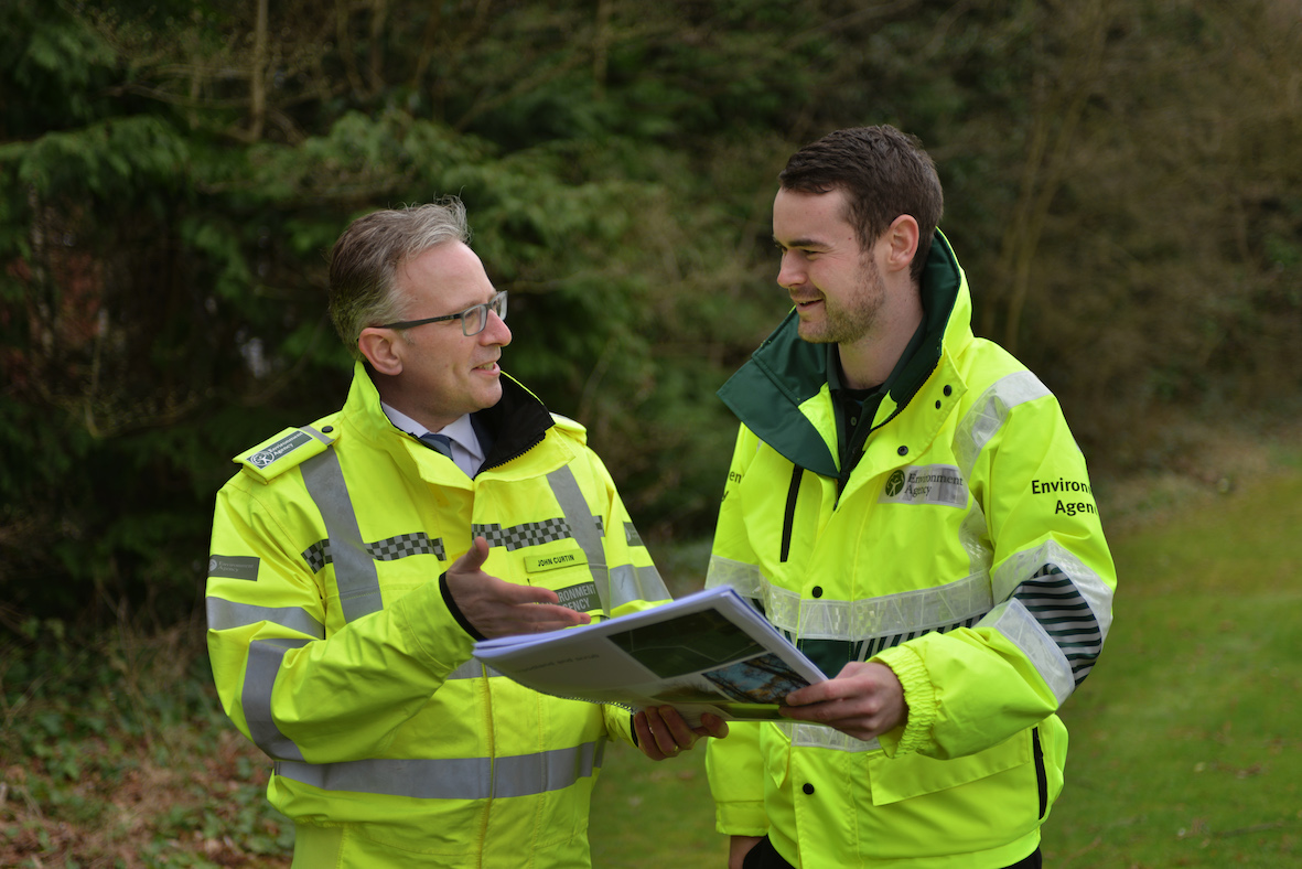 John Curtin speaking with operational staff in Solihull